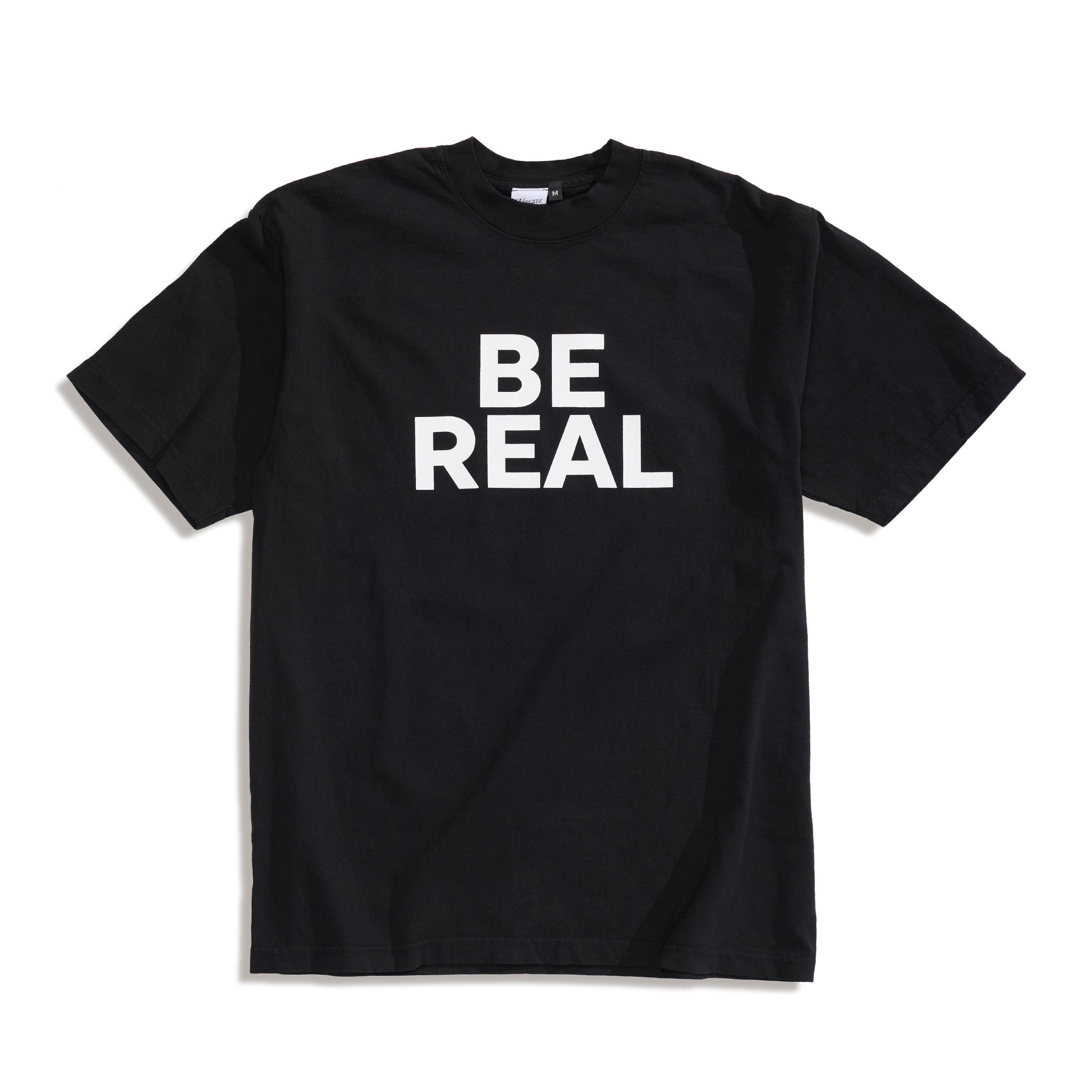 BE REAL TEE - Black
